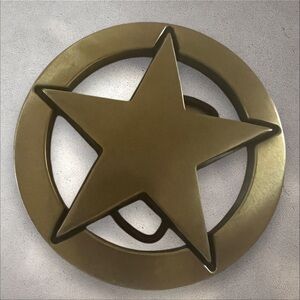 Western Star Gold Belt Buckle